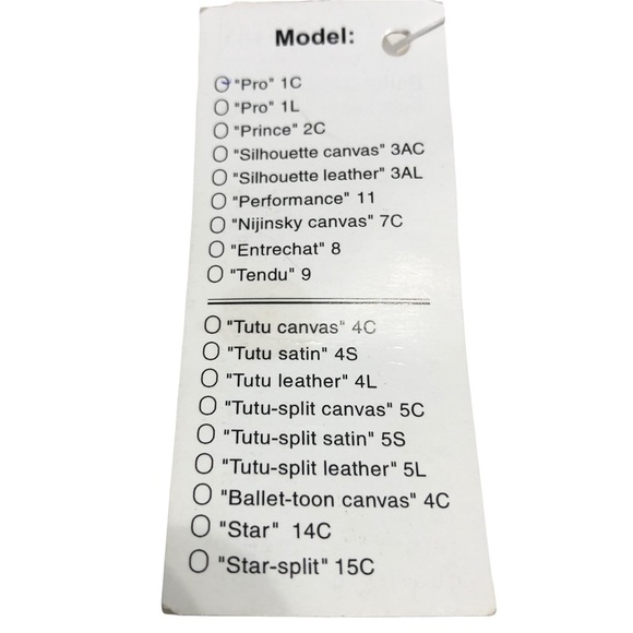 SANSHA Ligne Danse Ballet Slippers Pro 1C Tan / Flesh Size 10M NWT - Picture 8 of 9